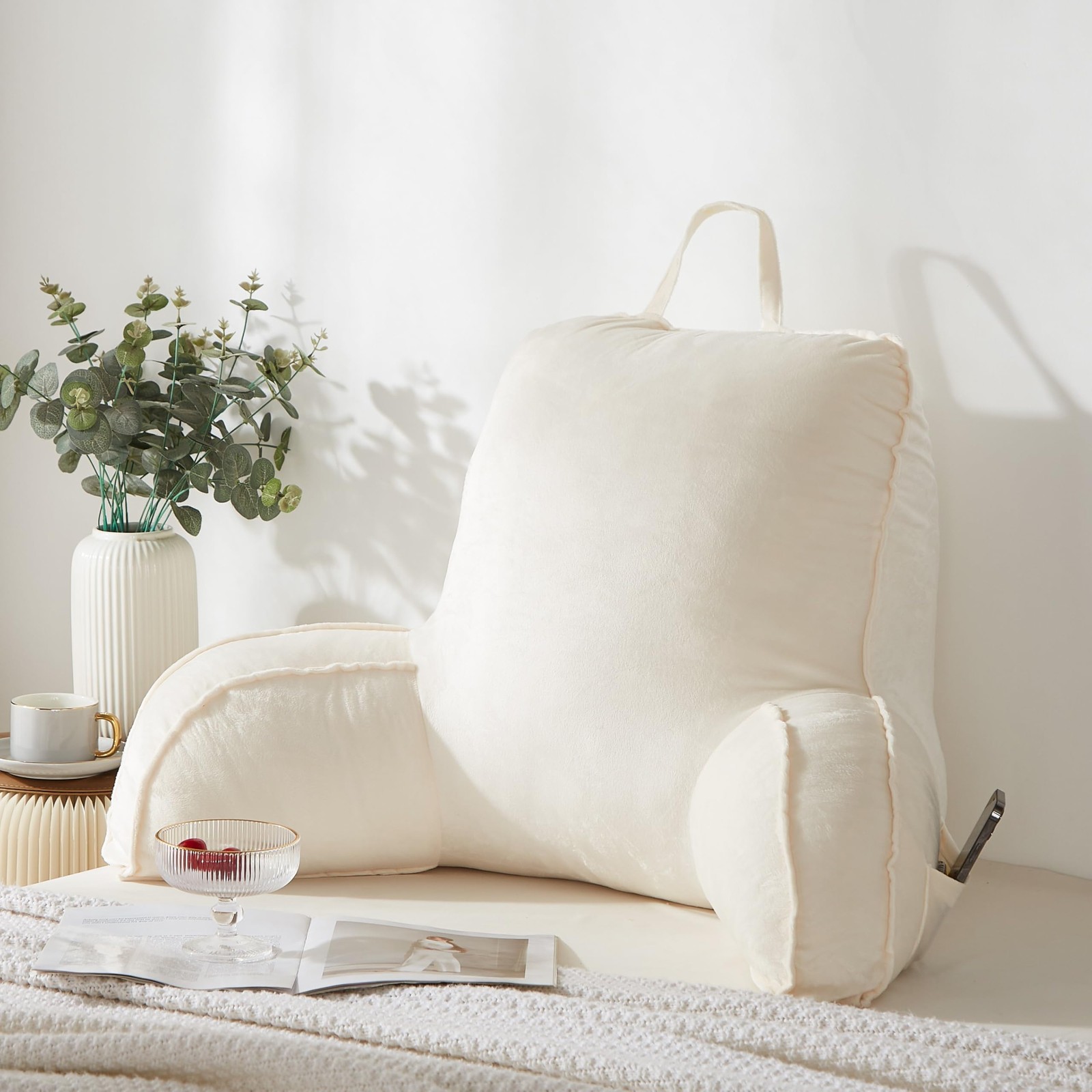 Reading Pillow for Sitting in Bed Adult,Back for Bed Sitting Up, Pillow,Backr...