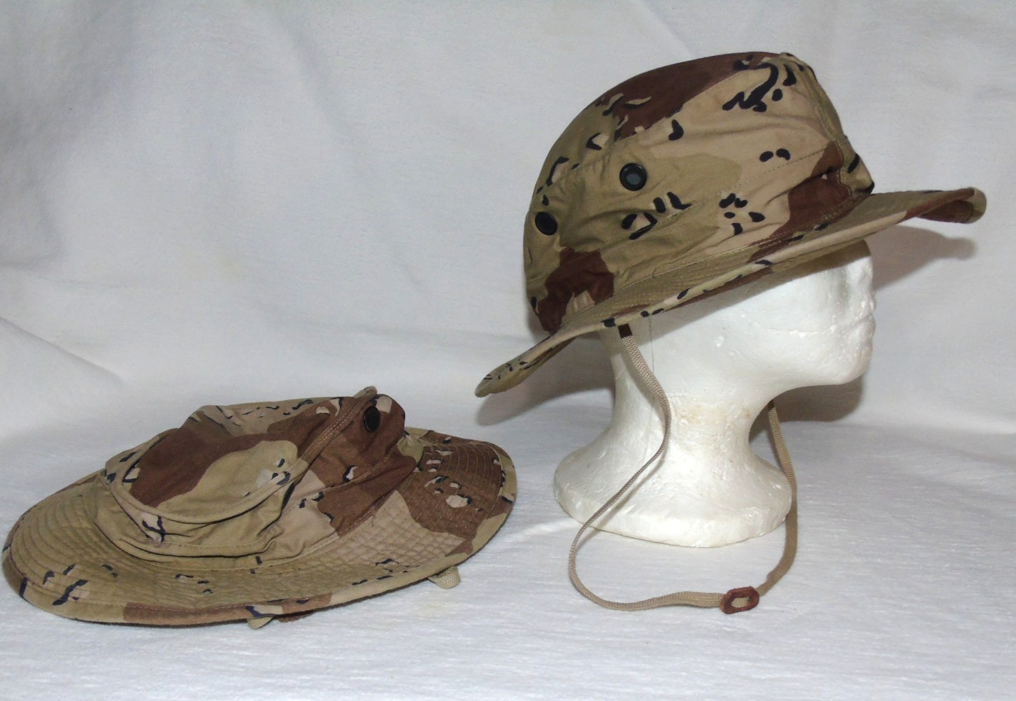 2 Camouflage Hats Desert Pattern  Chocolate Chip Desert Storm Boonie Hat