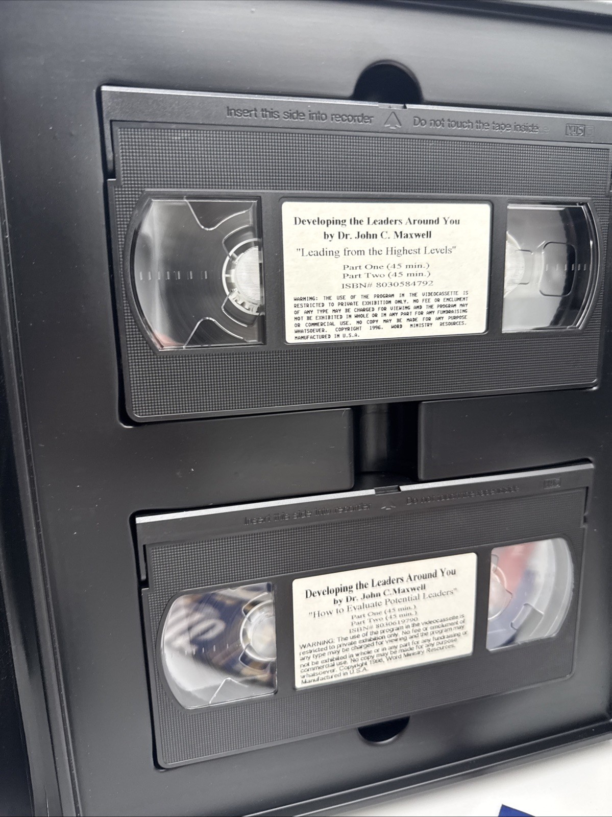 John Maxwell Leadership Training VHS & Audio Cassette Kit Complete Set