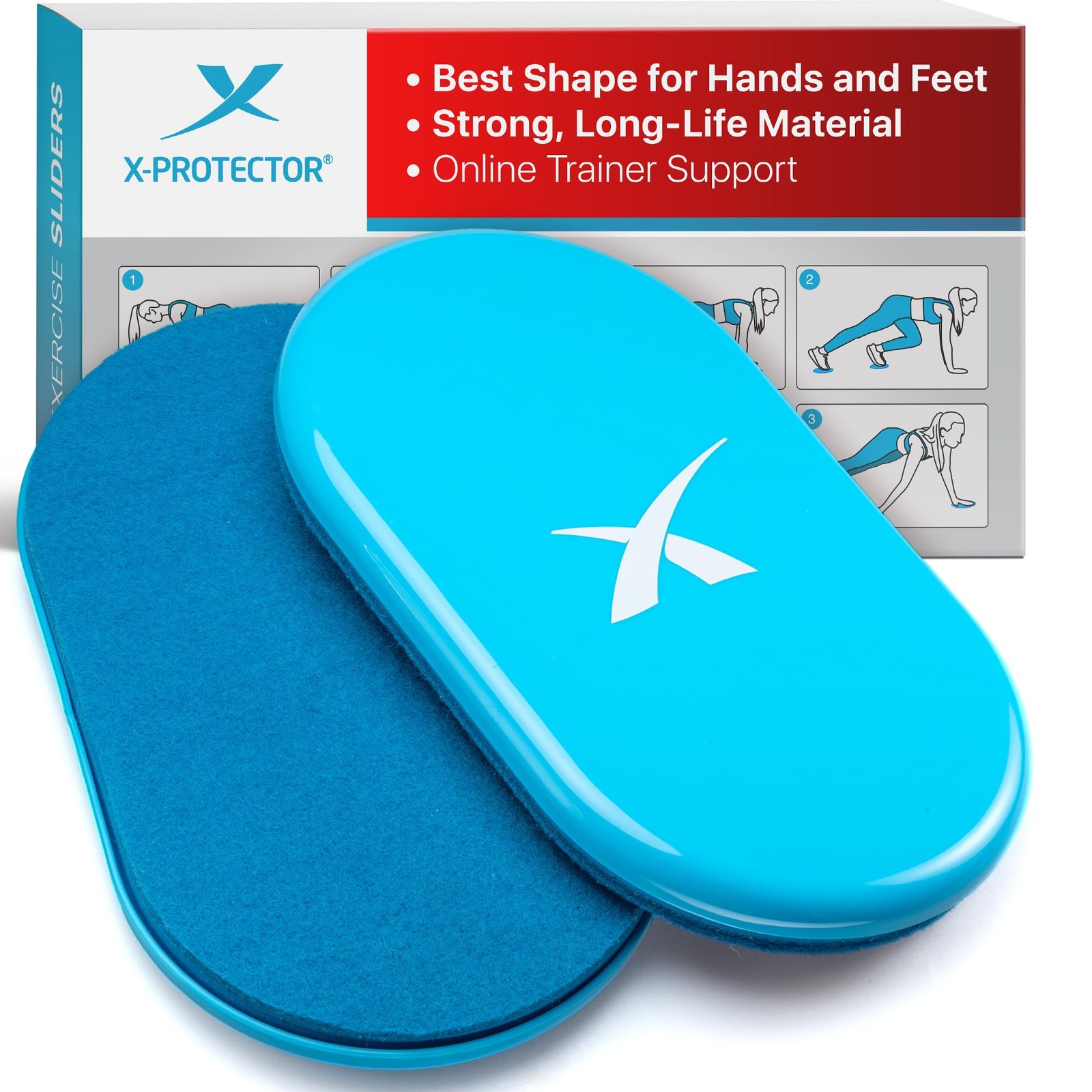 Sliders for Working Out  2 PCS  DoubleSided Exercise Sliders for Hard & Carpe...
