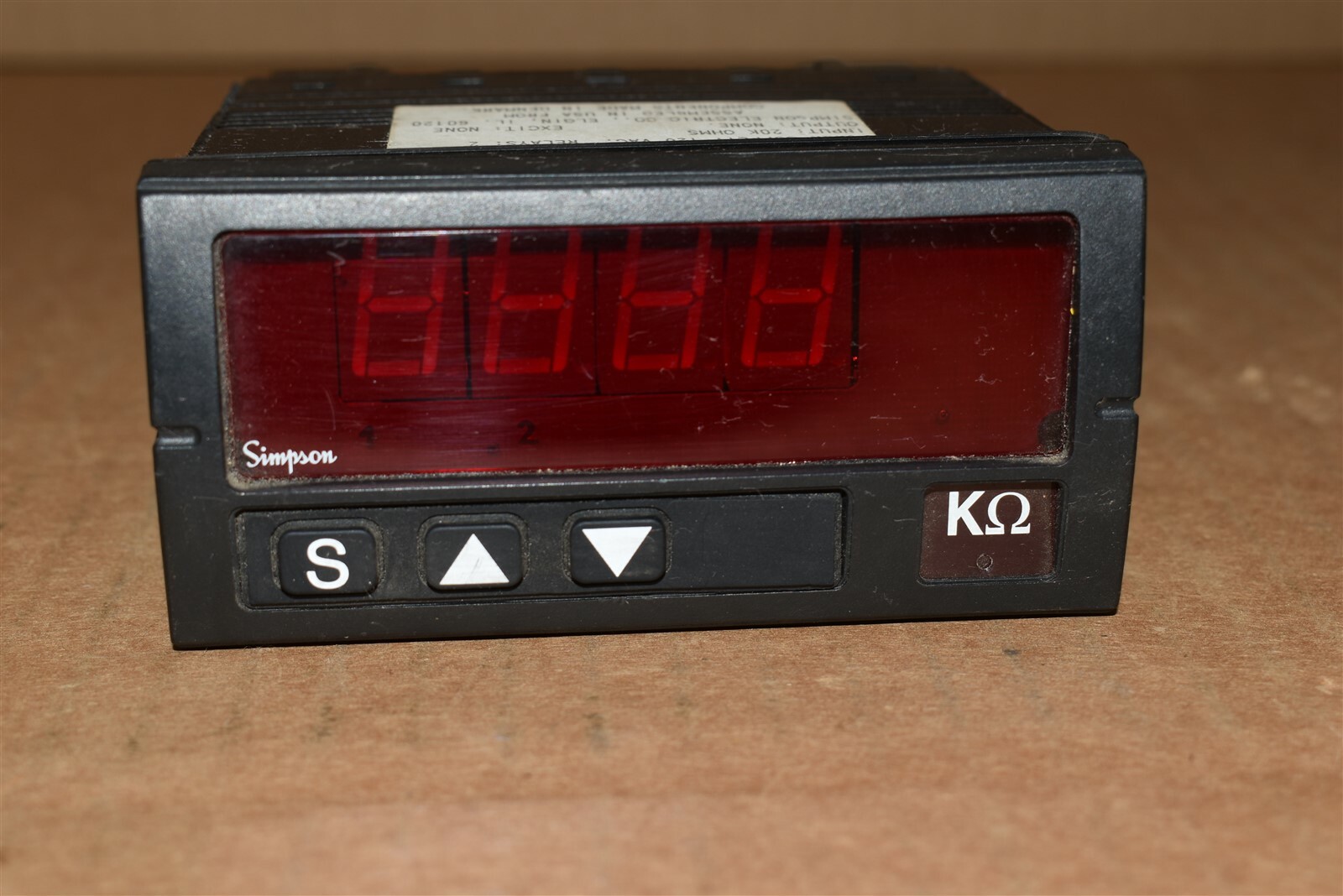 Simpson Electric Digital Panel Meter H 235-1-0830-0-2-0