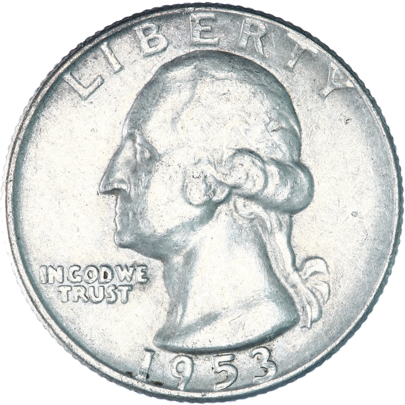 1953 D Washington Quarter 90% Silver Extra Fine XF
