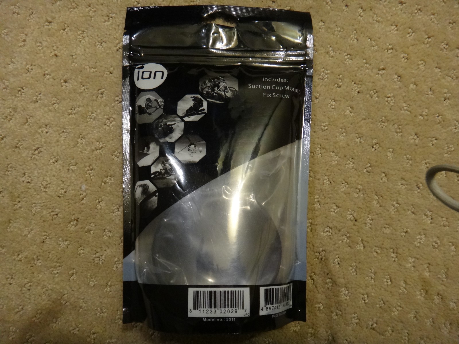 iON Camera Suction Cup Mount - 5011 - Black - New