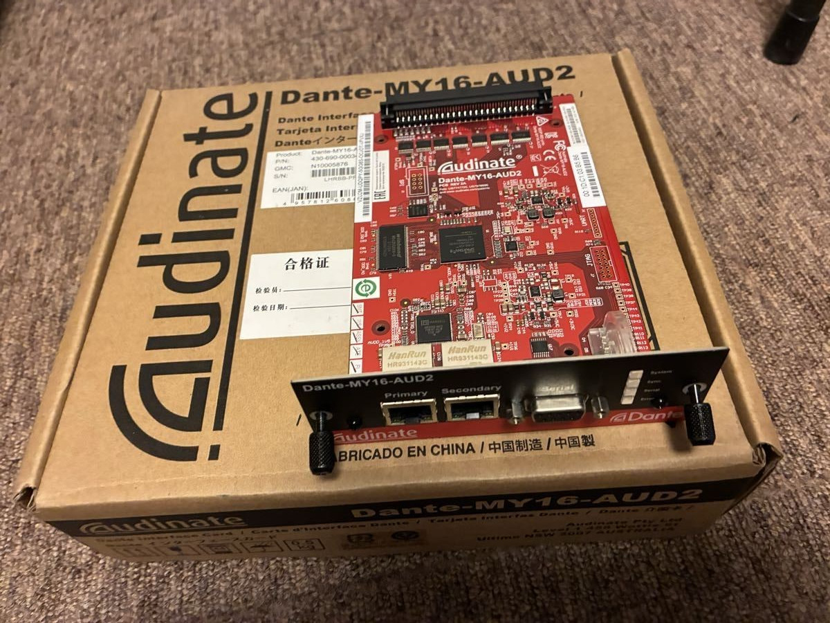 Yamaha DANTE-MY16-AUD Network Audio Interface Card Japan