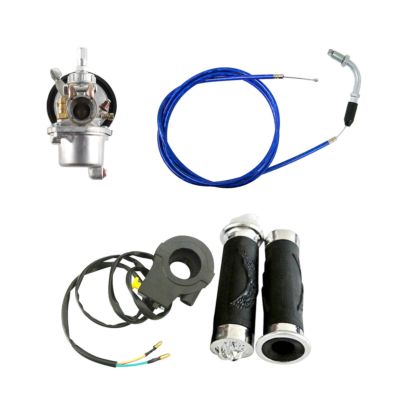 Carburetor Throttle Cable Kit For 49cc 60cc 66cc 80cc 100cc Motorized Bicycle