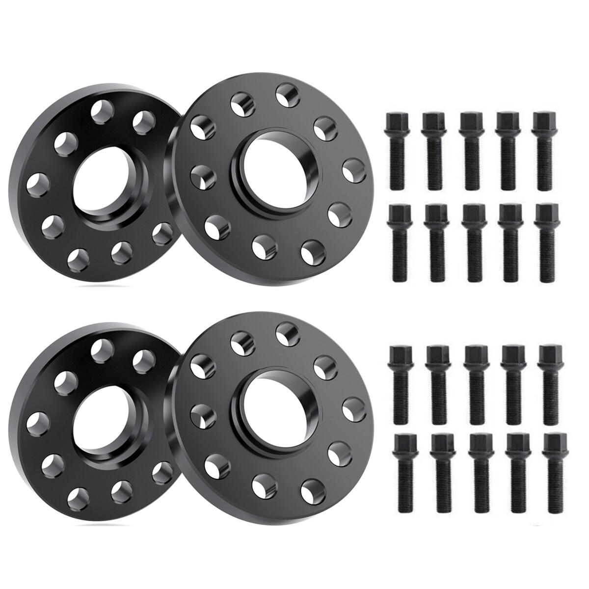 4x for Audi VolksWagen Staggered Wheel Spacers 5x100 5x112 15 MM & 20 MM 57.1 mm