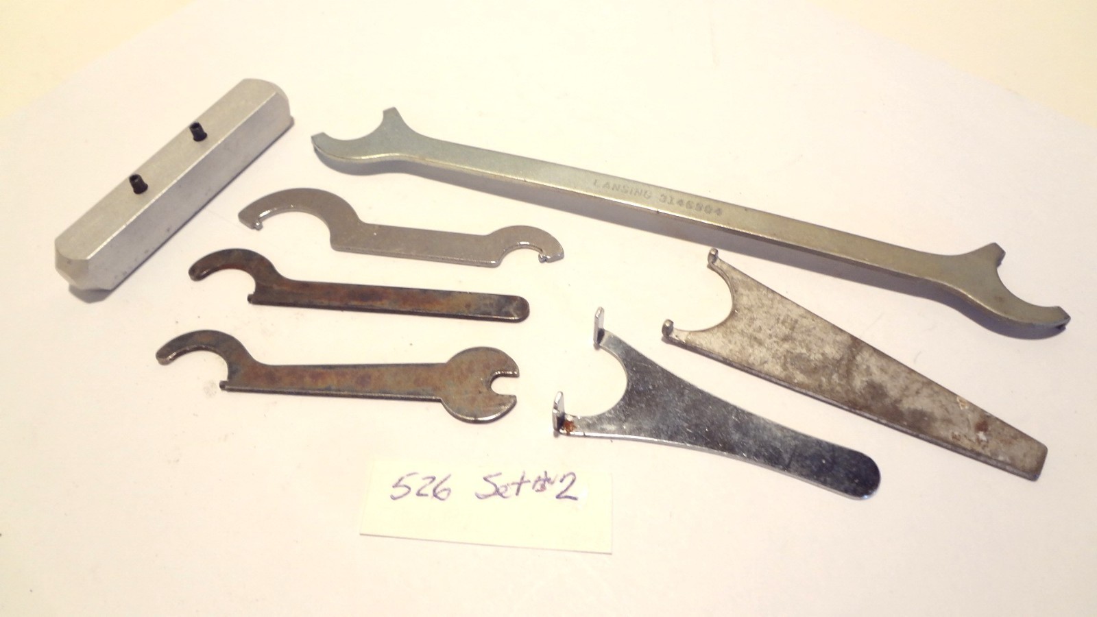 MICROSCOPE SERVICE TOOLS HOOK AND SLOTTED WRENCH SET#2