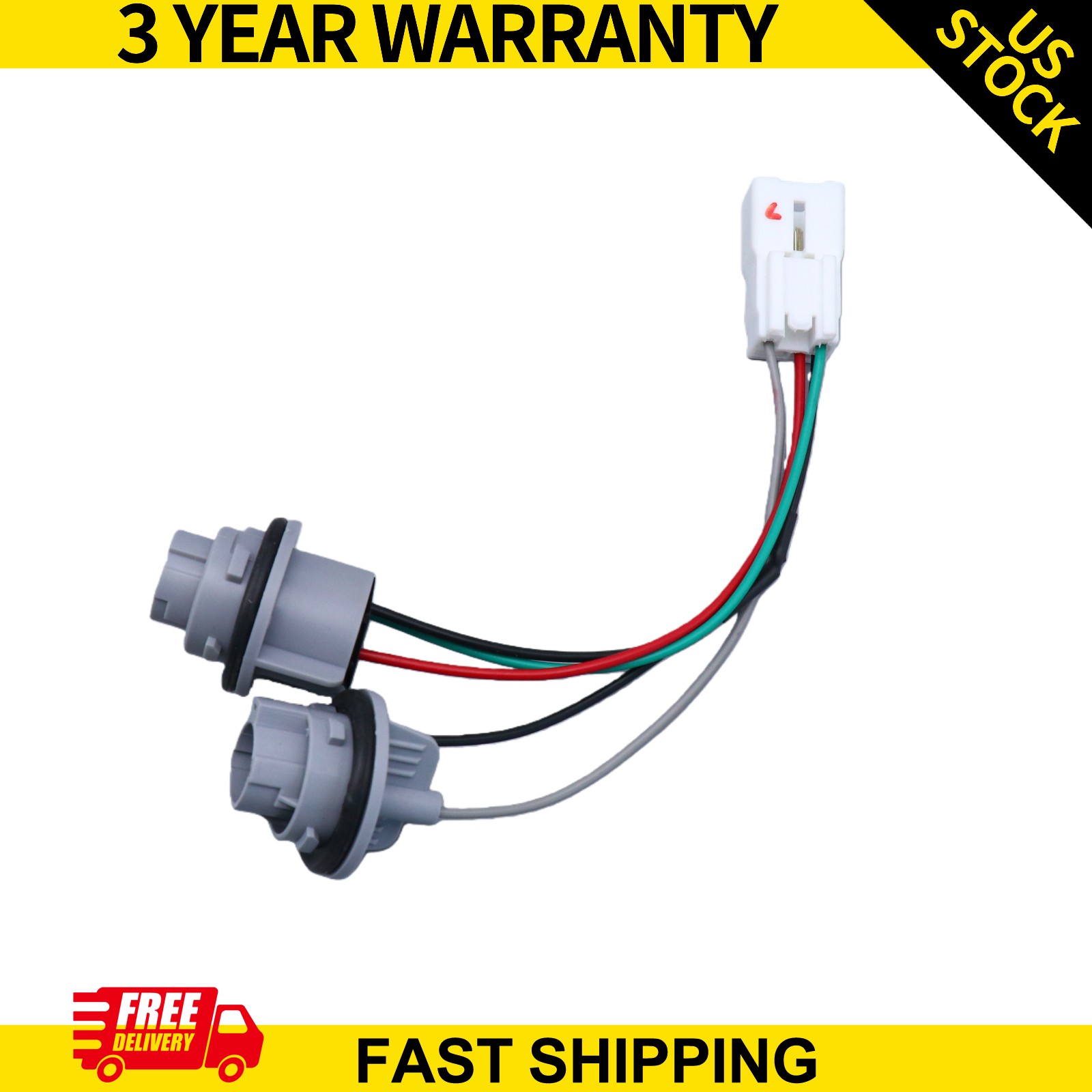 Fits Kia Forte 2017-2018 Rear Outer Tail Light Wiring Harness Socket 92470B0600