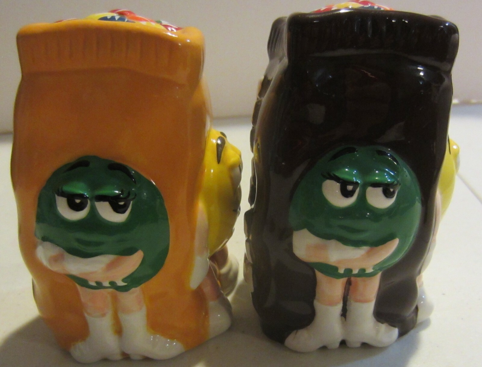 m & m's Ceramic Salt & Pepper Shakers by Benjamin Medwin 2003