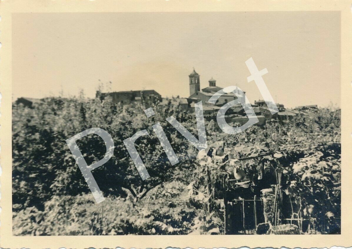 Photo WW II Advance Wehrmacht Village in Italy Italia A1.38