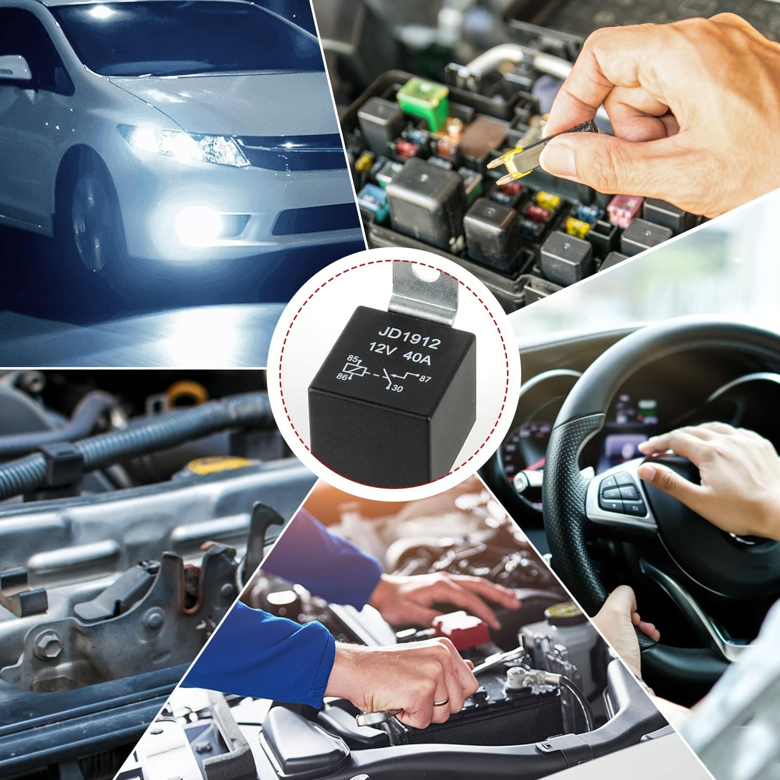 Main Relay Conversion Kit Compatible with 92-01 Civic 94-01 Integra 97-01 CRV...