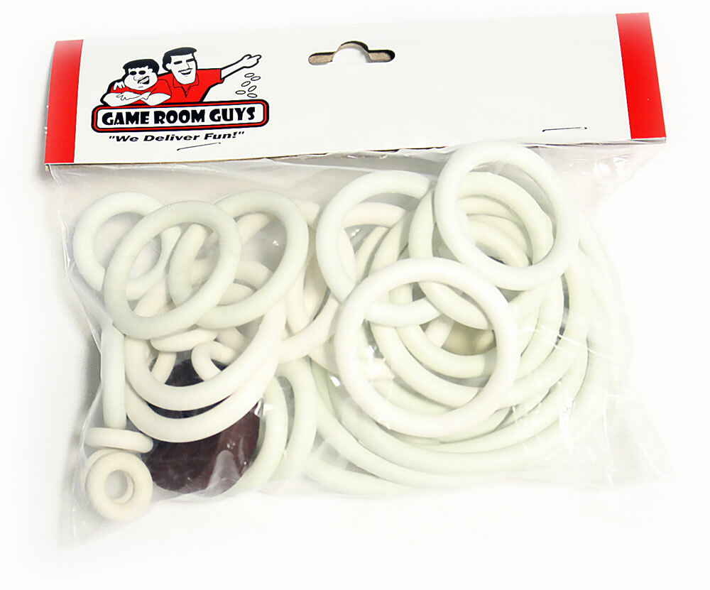 Bowling Queen Pinball Machine Replacement Repair Rubber Ring Kit White