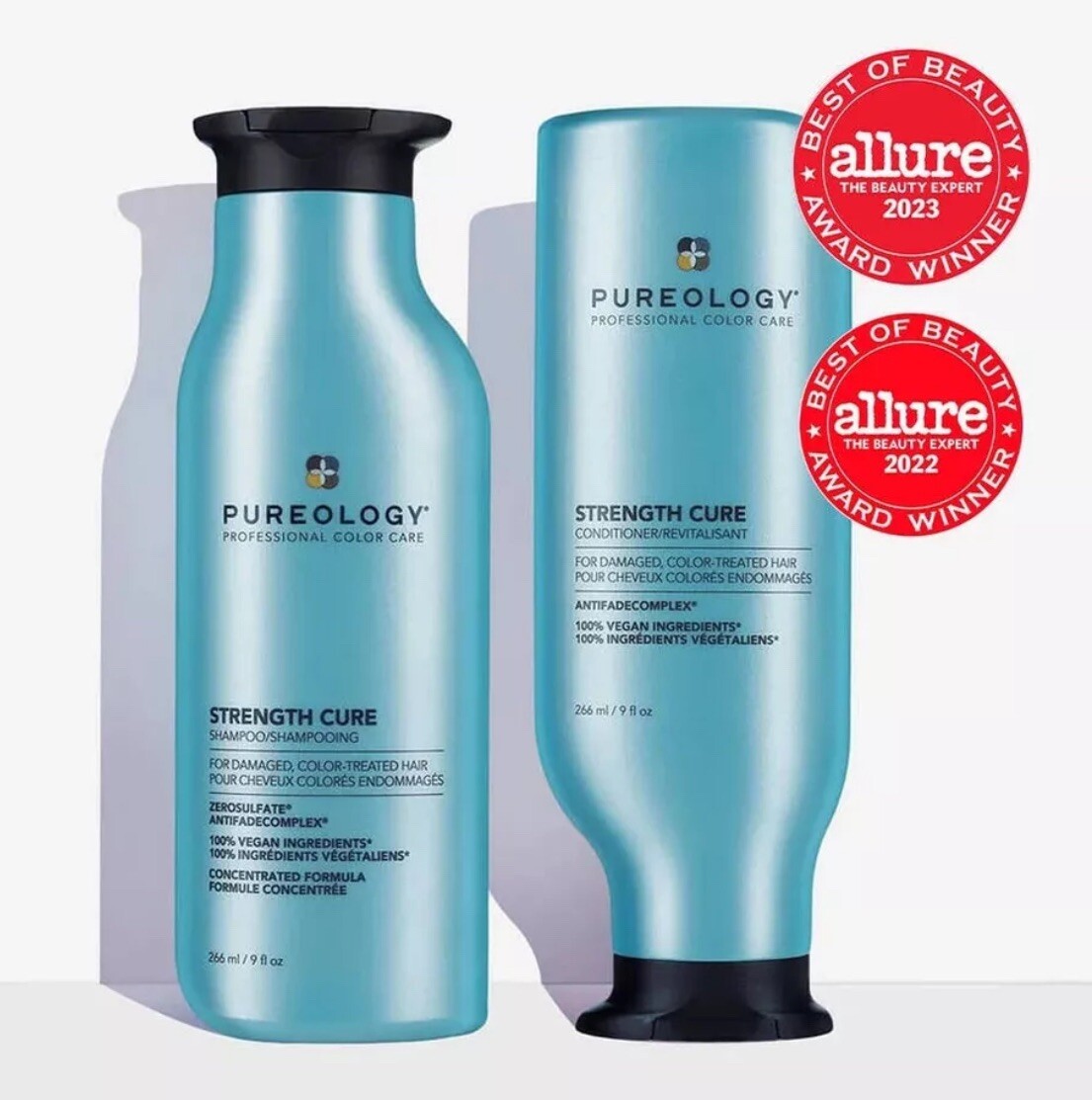 Pureology “Strength Cure” duo Shampoo 9oz & Conditioner 9oz Professional Care