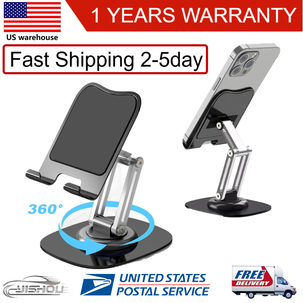 Adjustable Cell Phone Stand Holder Desk Dock Mount For iPad iPhone Kindle Tablet