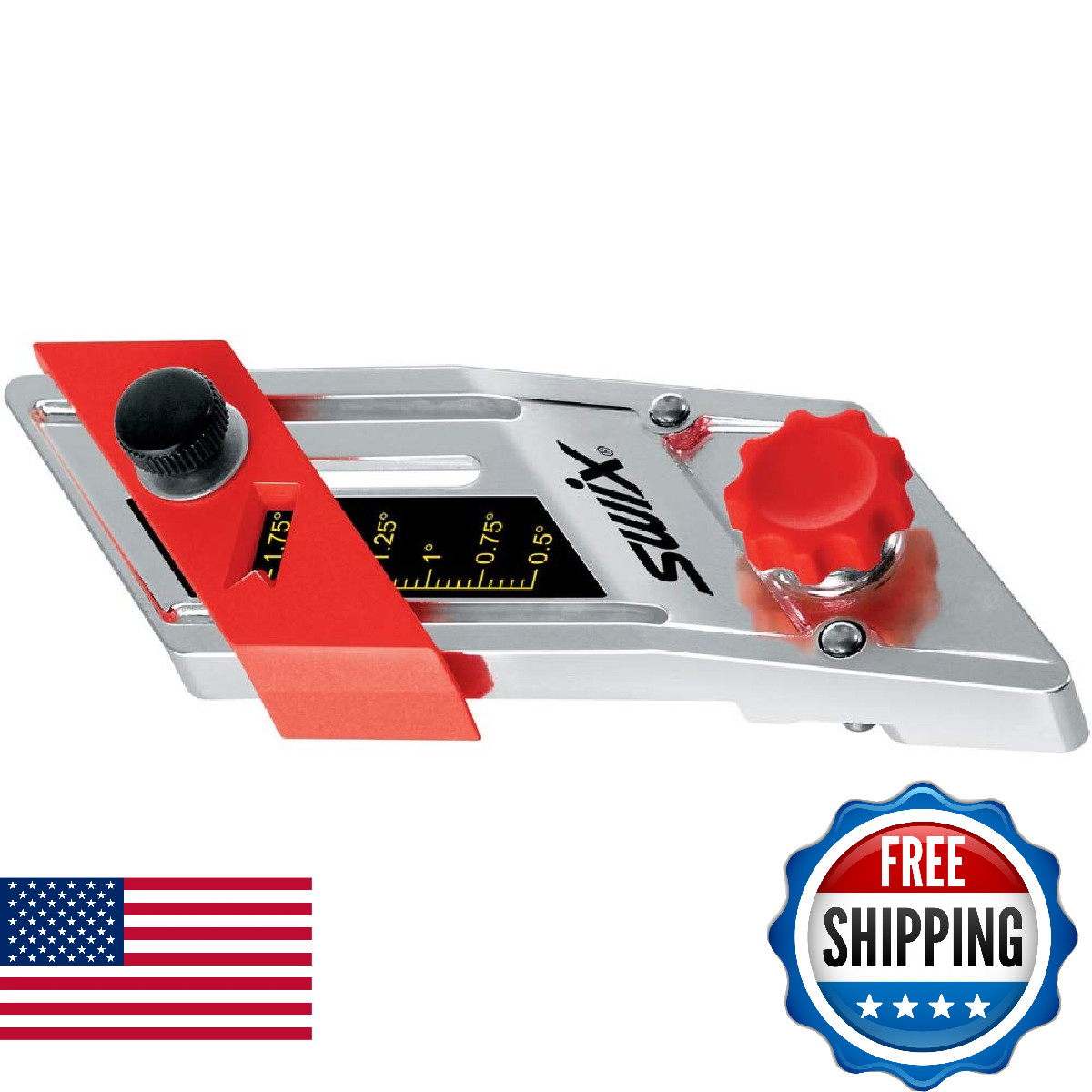 Swix Base File Guide - Adjustable 0.5-2.0° Ski Snowboard Tuning Tool