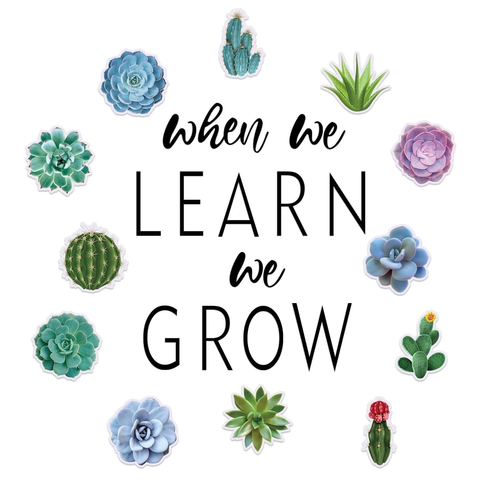 13 Pieces Succulents Cutouts Classroom Decor Succulents Paper Cuts Rustic Blo...