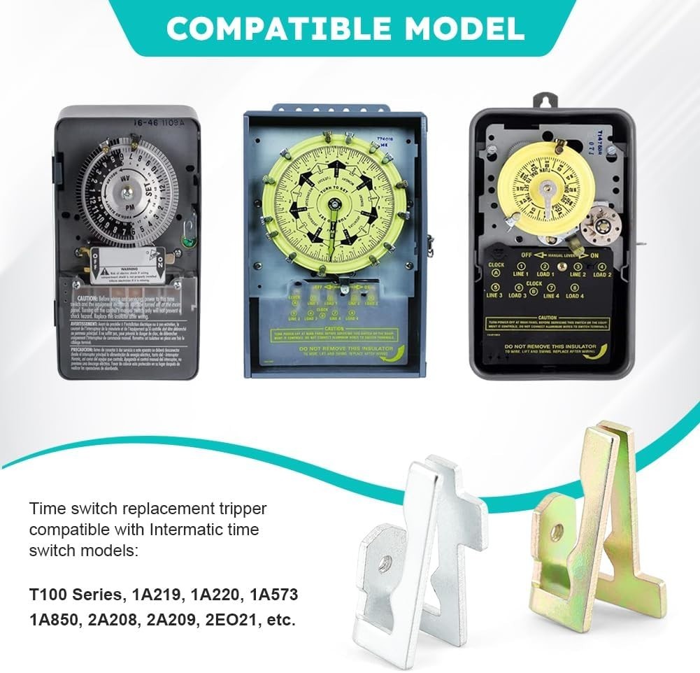 8PCS Time Switch Replacement Trippers Kit Compatible with Intermatic 156T1978...