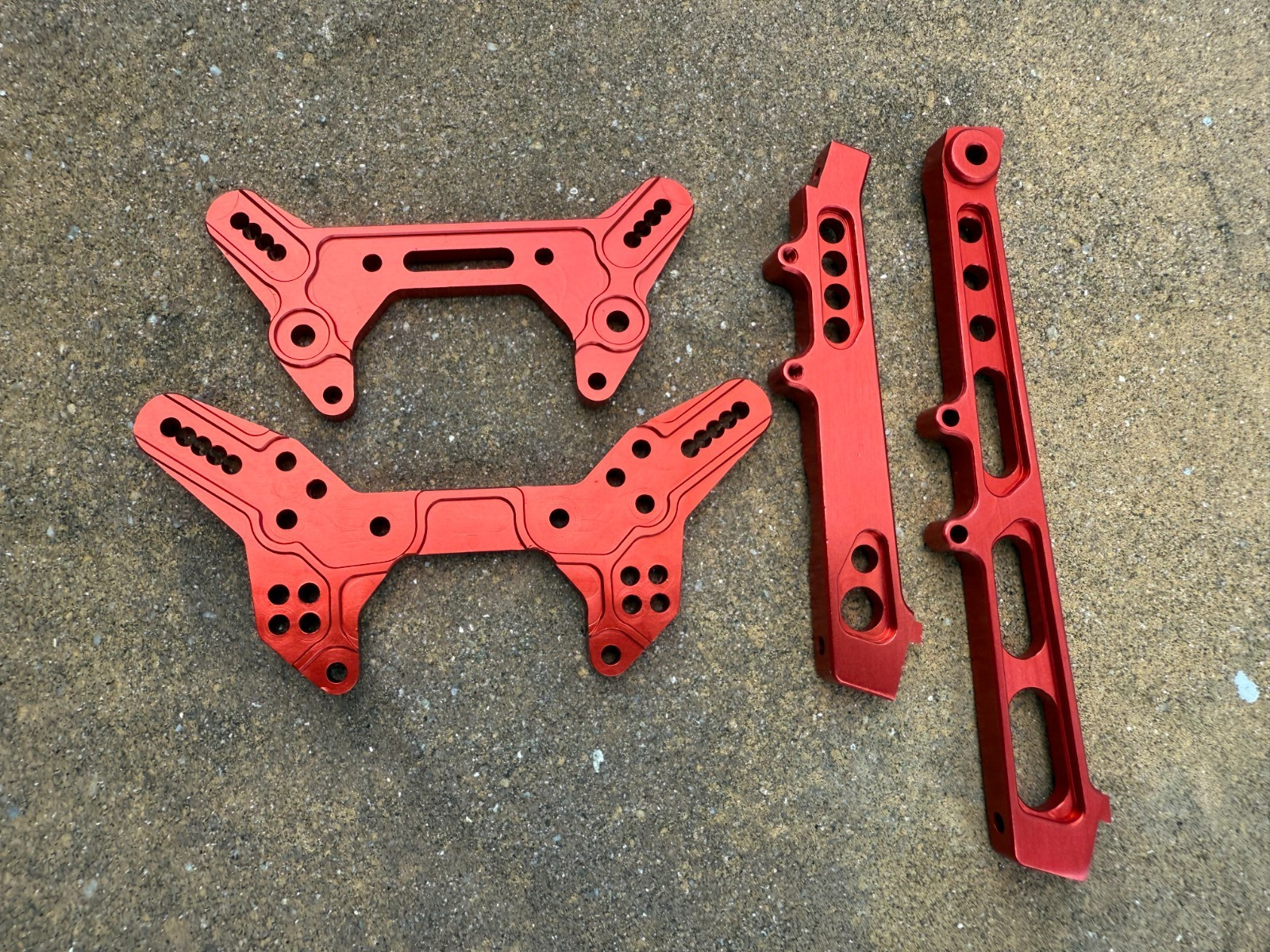 Aluminum F&R Shock Tower + F&R Center Brace For 1/7 Arrma infraction 6s BLX Re