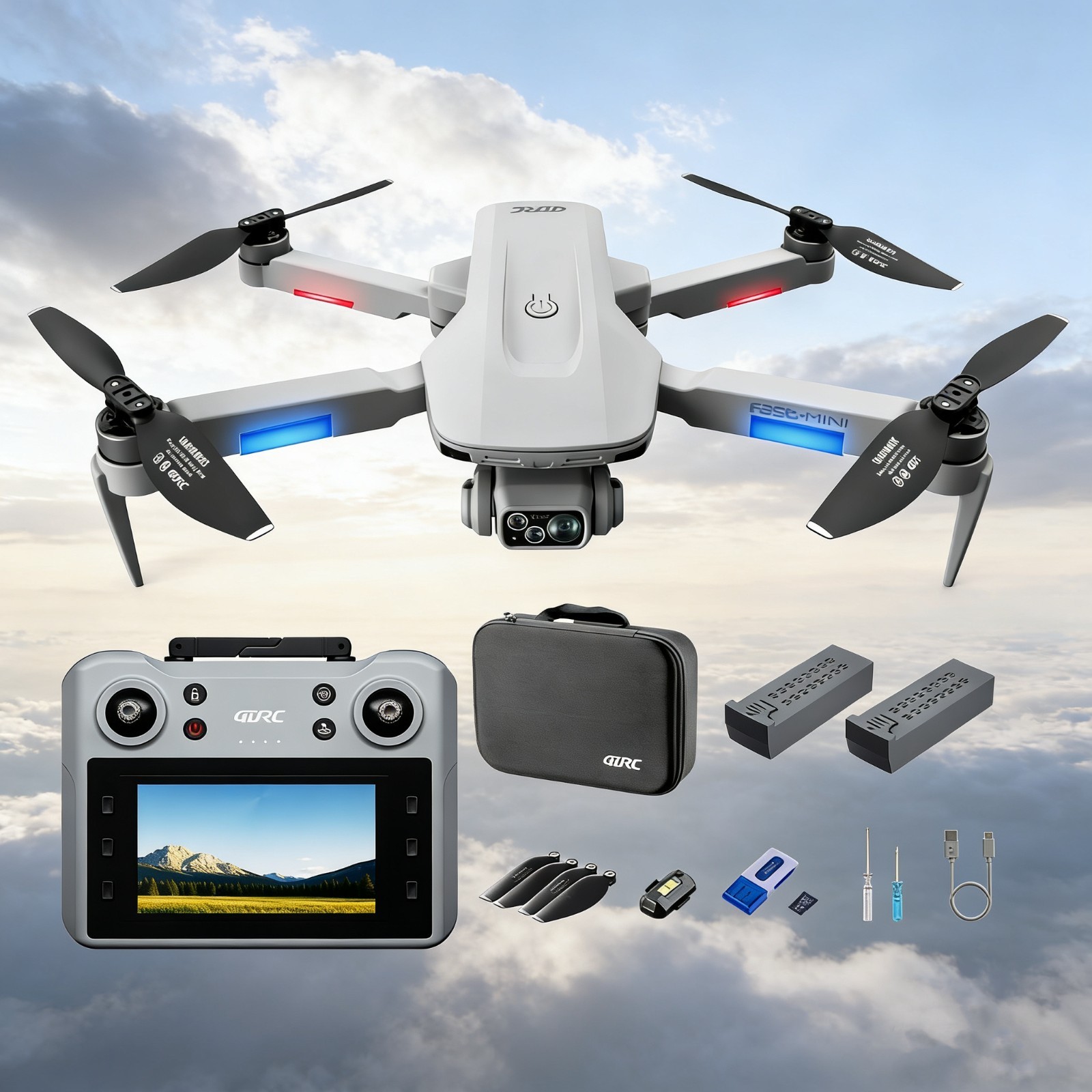 2026 F8 Rc Drones With screen 5G 4K GPS Drone X Pro HD Camera WiFi FPV Foldable