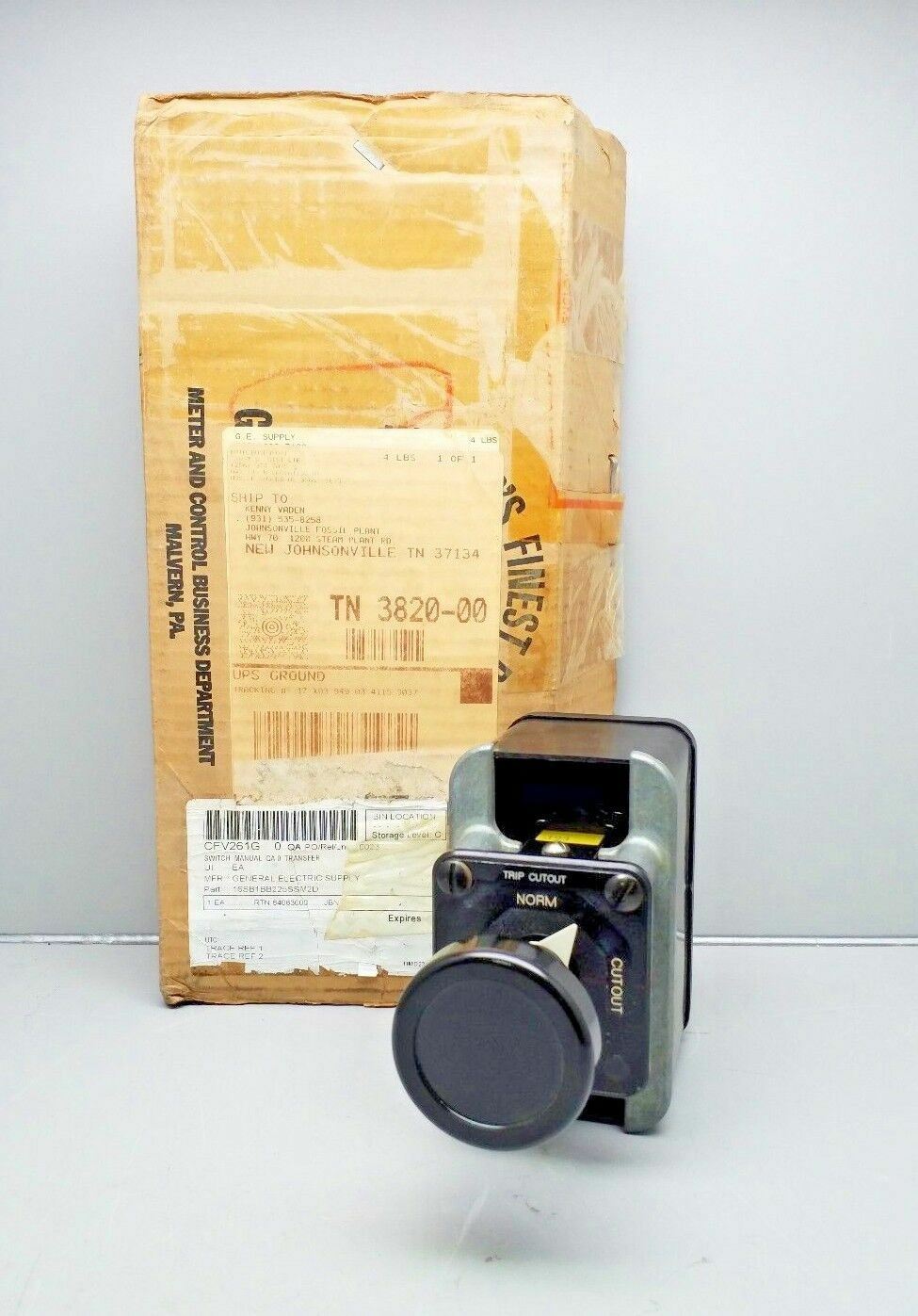 NEW GENERAL ELECTRIC SB1 MANUAL TRANSFER SWITCH 16SB1BB225SSM2D