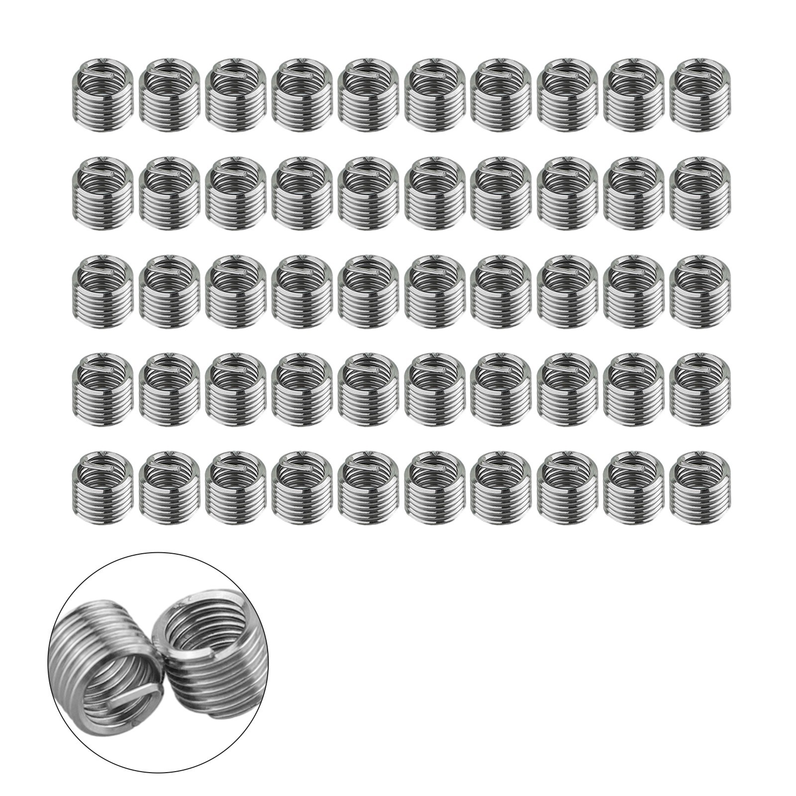 50X Stainless Steel Metric Helicoil Wire Thread Insert Repair Inserts�� M6 X 1.0