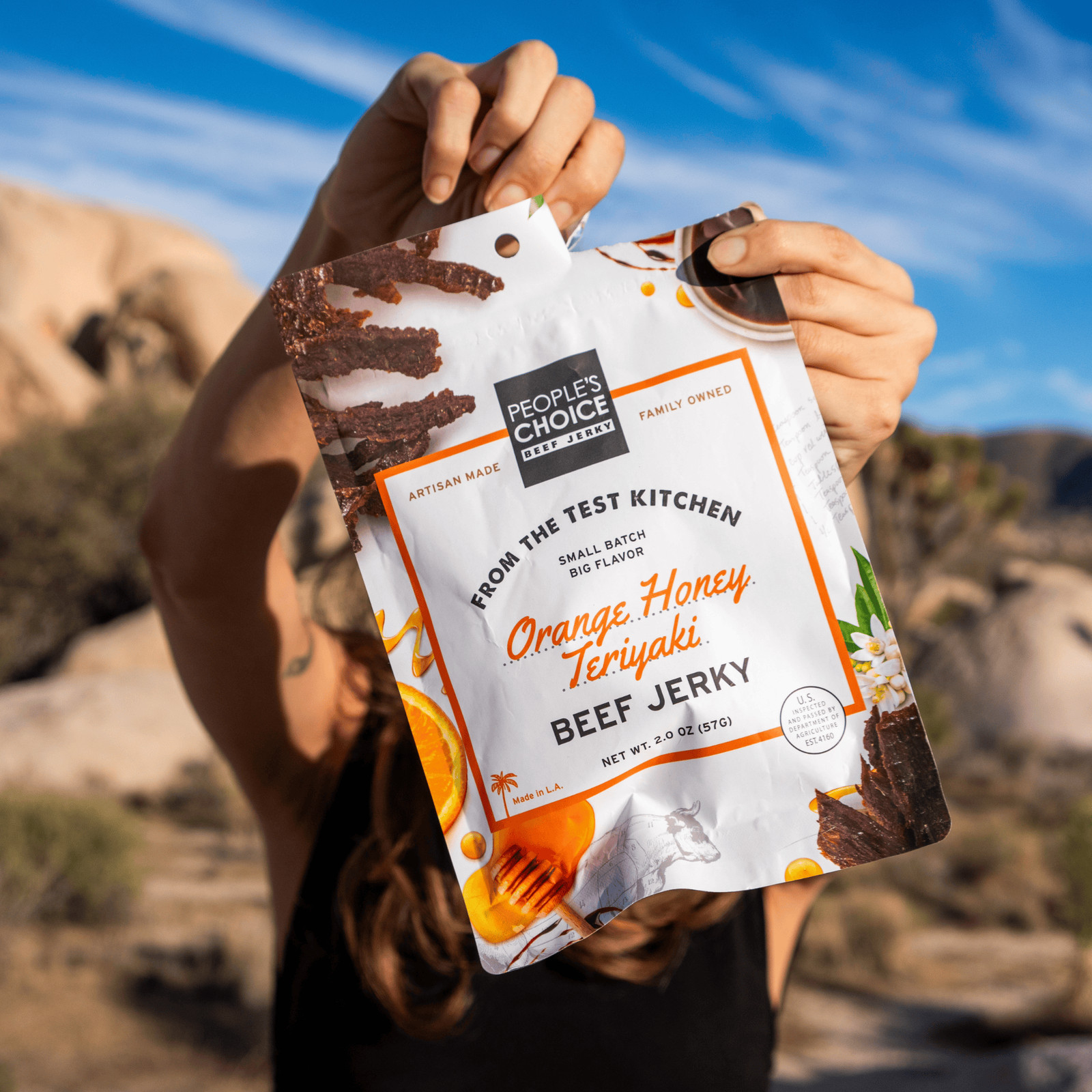 Orange Honey Teriyaki Beef Jerky People's Choice Our Jerky Shop - Free Shipping