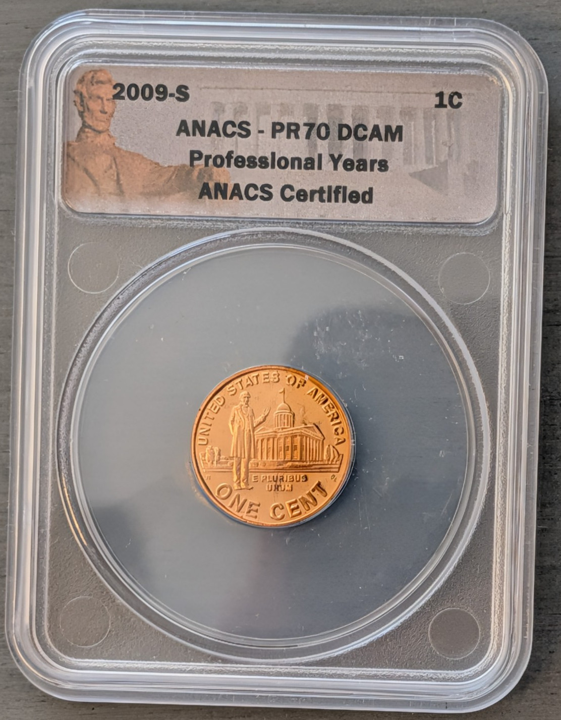 2009 S Lincoln Cent Professional Life PF 70 DCAM ANACS Certified