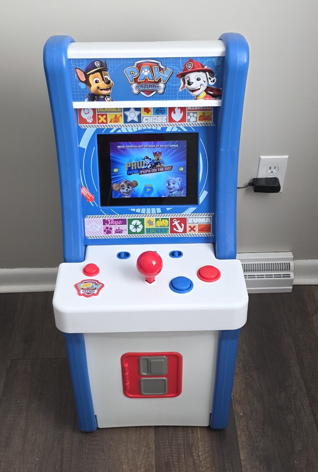 Arcade1UP Jr. Paw Patrol Pups On The Go  - No Stool - Tested Working