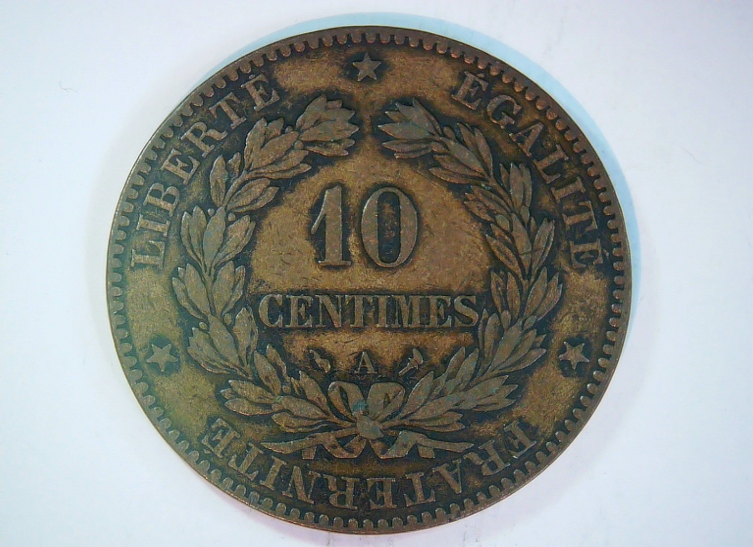 France 1897 10 Centimes Third Republic (Cérès) 10 Centimes Coin