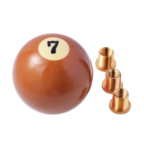 Brown 7-Pack Billiard Ball Shift Gear Knobs - Stick Shifter Knob