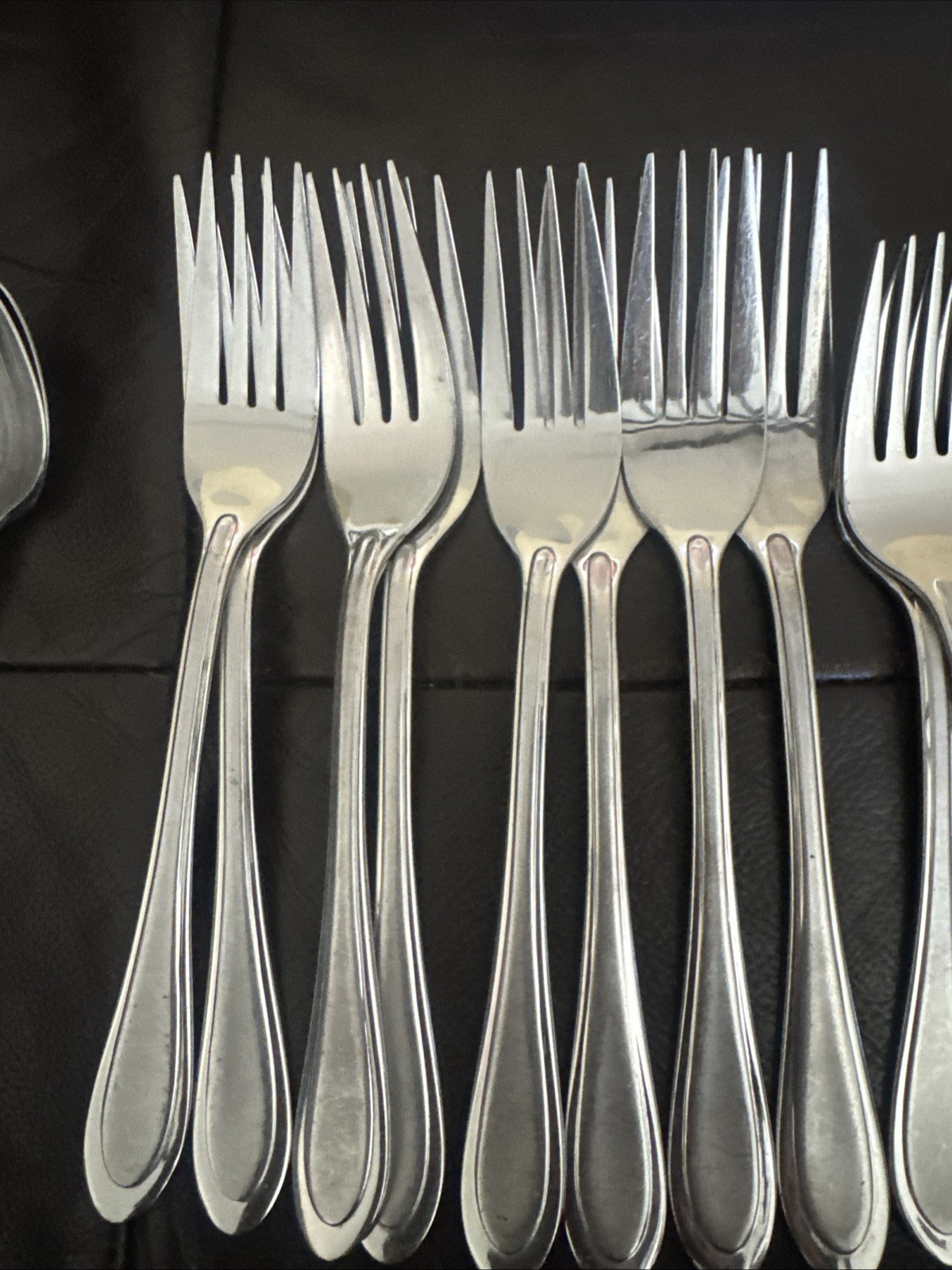 18pc Oneida JOANNE Frosted Satin Stainless Flatware Replacement Fork Spoon