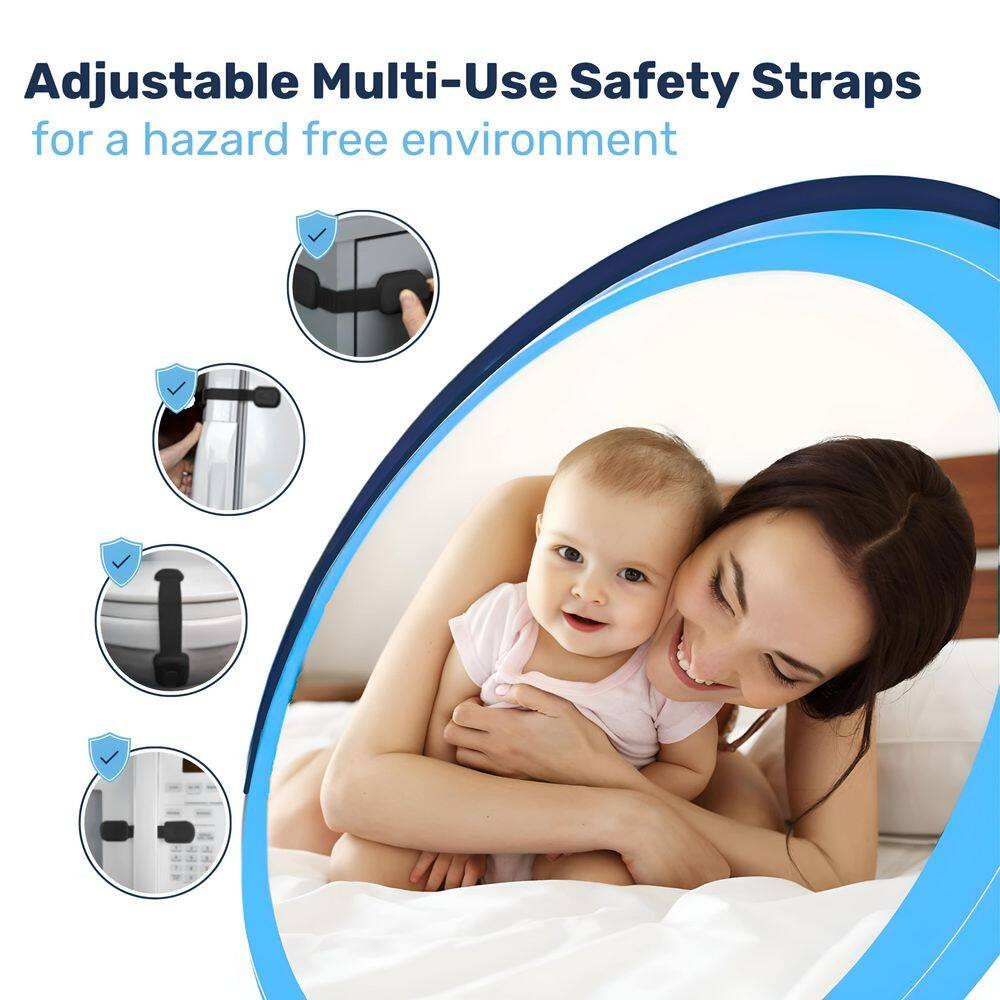 Adjustable Safety Strap-Black (12-Pack)