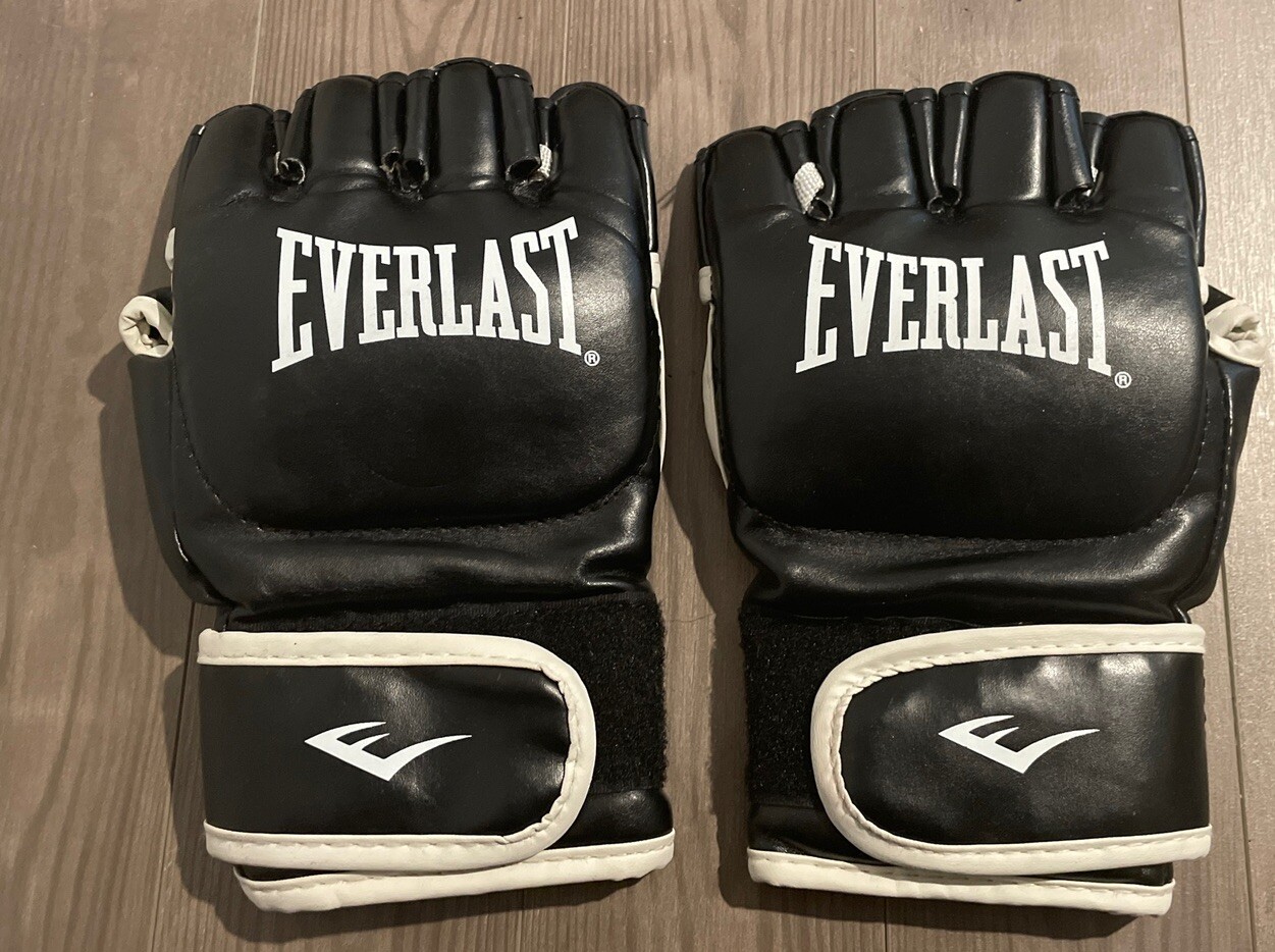 Everlast Grappling MMA Sparring Gloves, Black Size Large Extra Large