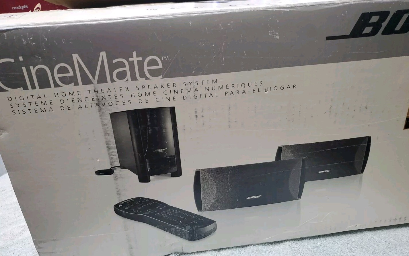 Bose 037487 CineMate Digital Home Theater Speaker System + Speaker No Remote.