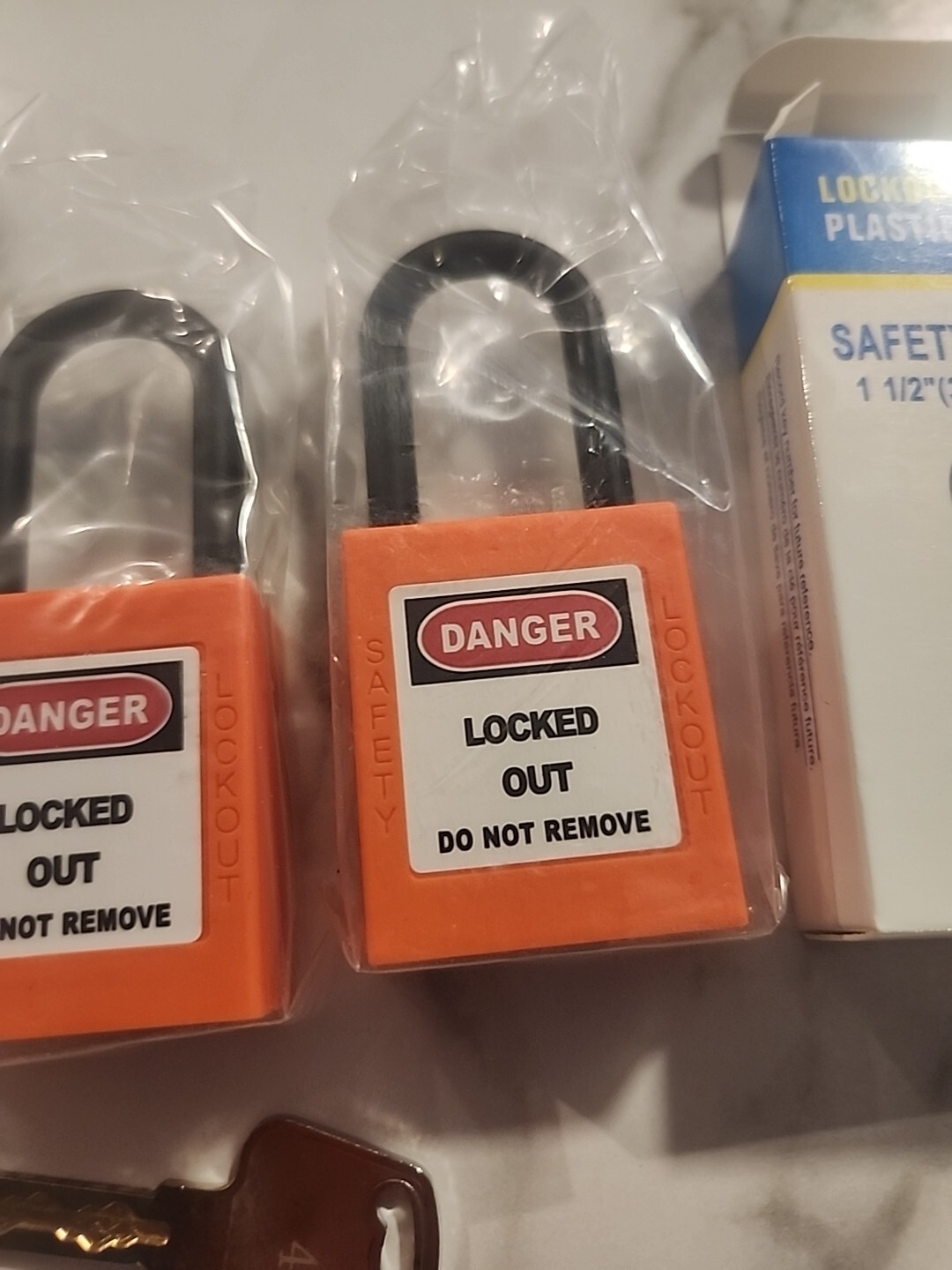 TWO-PACK 2X Lockout Tagout Safety Locks Padlock,1 Key Per Lock (2 Locks 2 Keys)