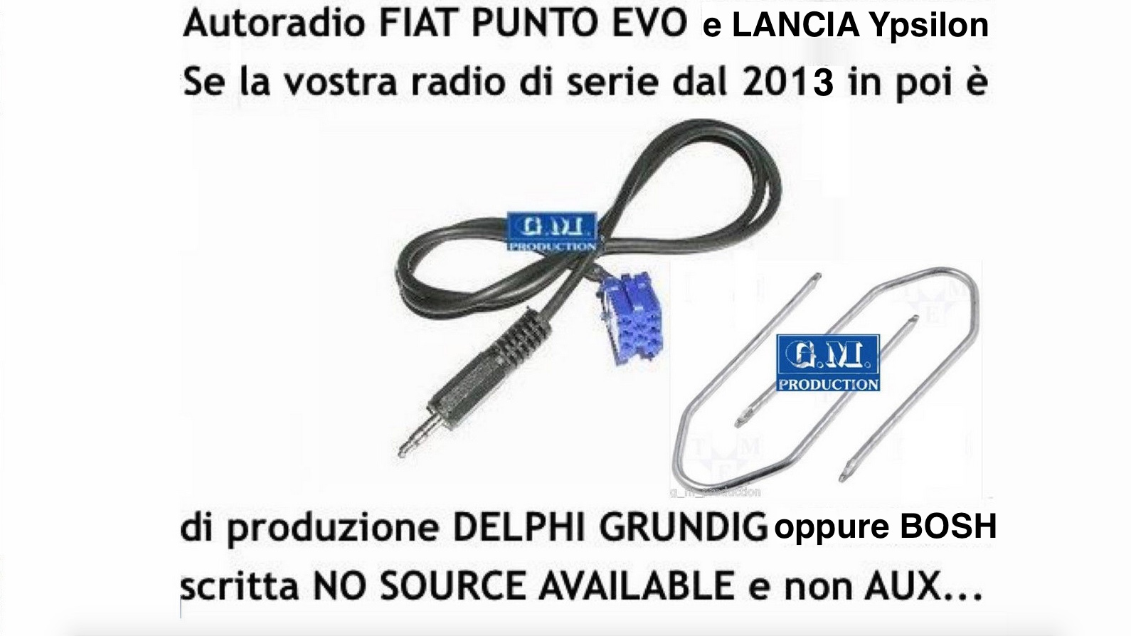Set Cable Aux Y Launches Ypsilon By 2013 Radio Bosch " No Source Available'