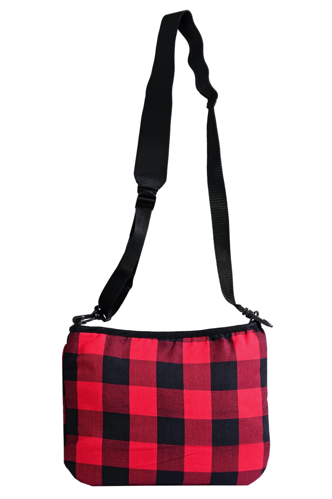 LVAD Flannel Bag Red - Secure Storage for HeartMate Controller & Battery Pouch
