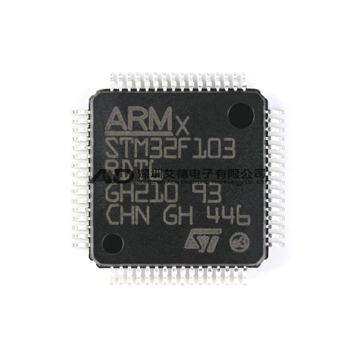 2PCS STM32F103RDT6 STM32103xD LQFP64 32-bit MCU Microcontroller