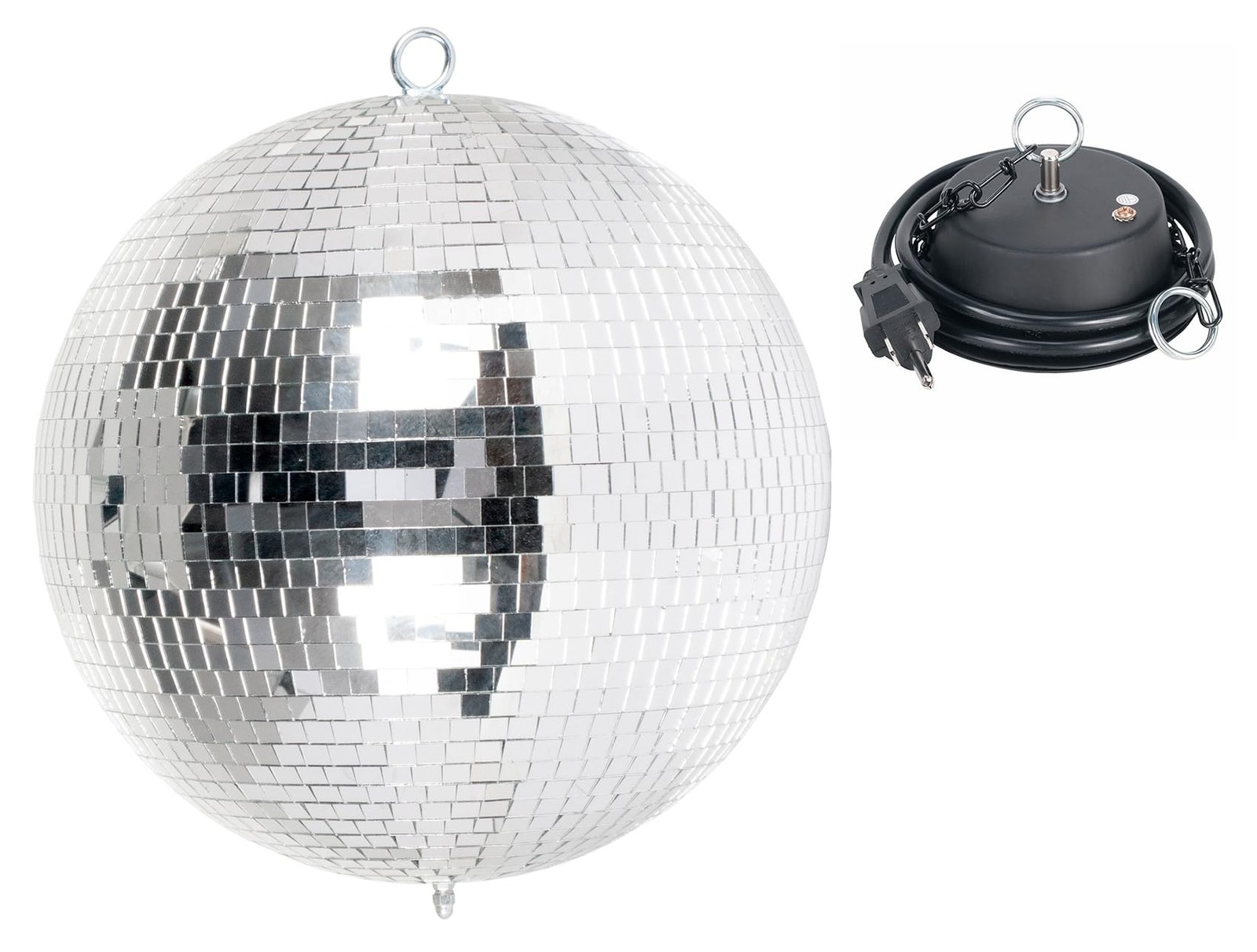 Audiosavings Bundle: (1) Eliminator EM12 12" Disco Mirror Ball w/Motor Ring...