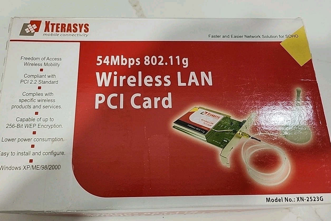 Wireless LAN PCI Card Xterasys Model XN-2523G