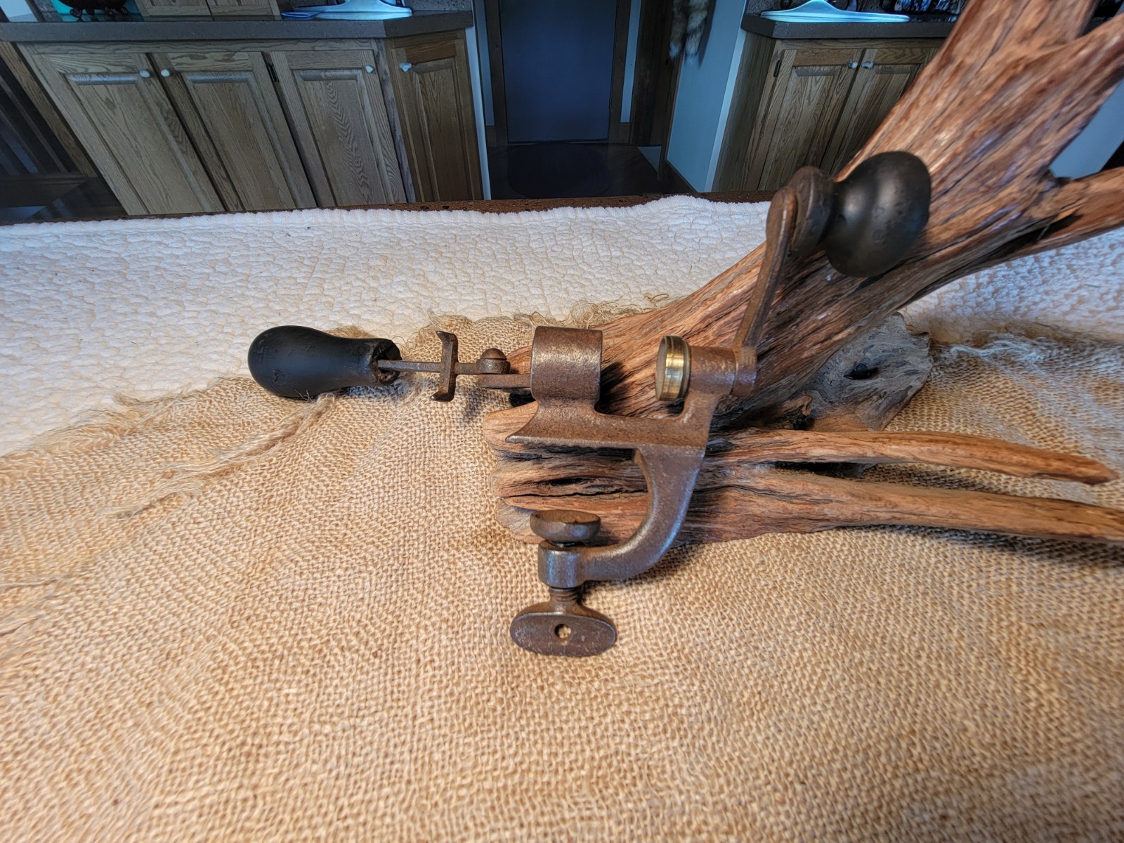 Antique  12 Gauge Hand Reloading Tool Brass & Cast Iron