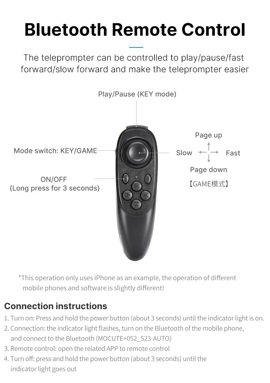 Teleprompter Prompter for Smartphone Phone DSLR Camera Video Making Live Stream