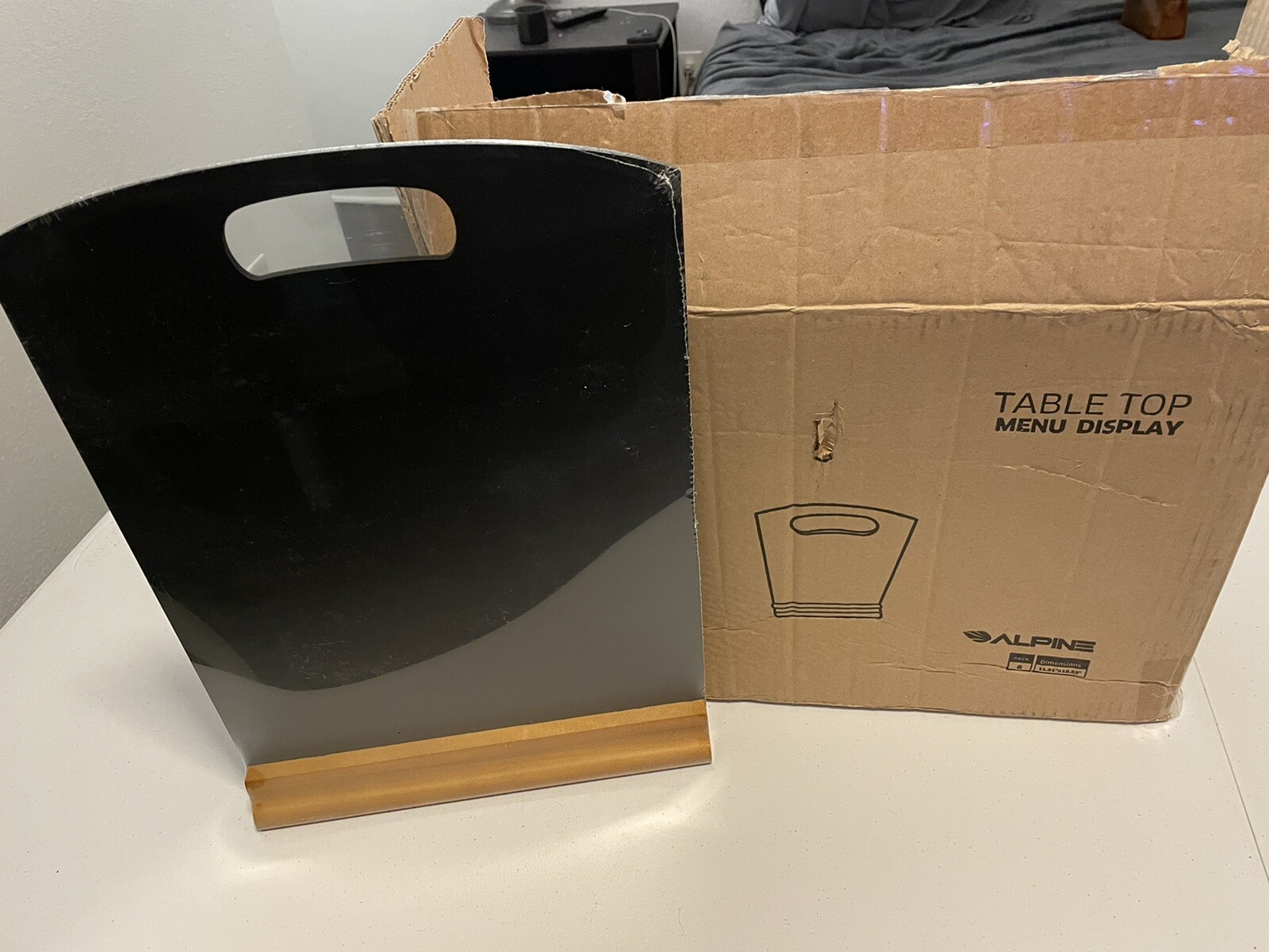 ALPINE TABLE TOP MENU CHALKBOARDS CASE OF 6 CLOSEOUT SALE FAST SHIPPING 12x16