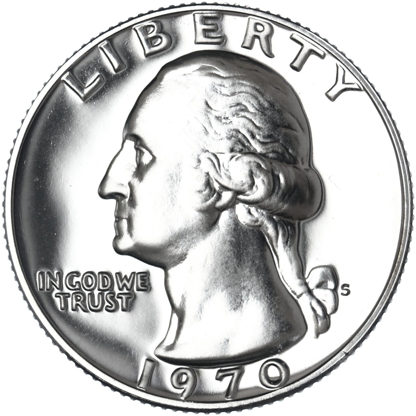 1970 S Washington Quarter Gem Proof CN-Clad