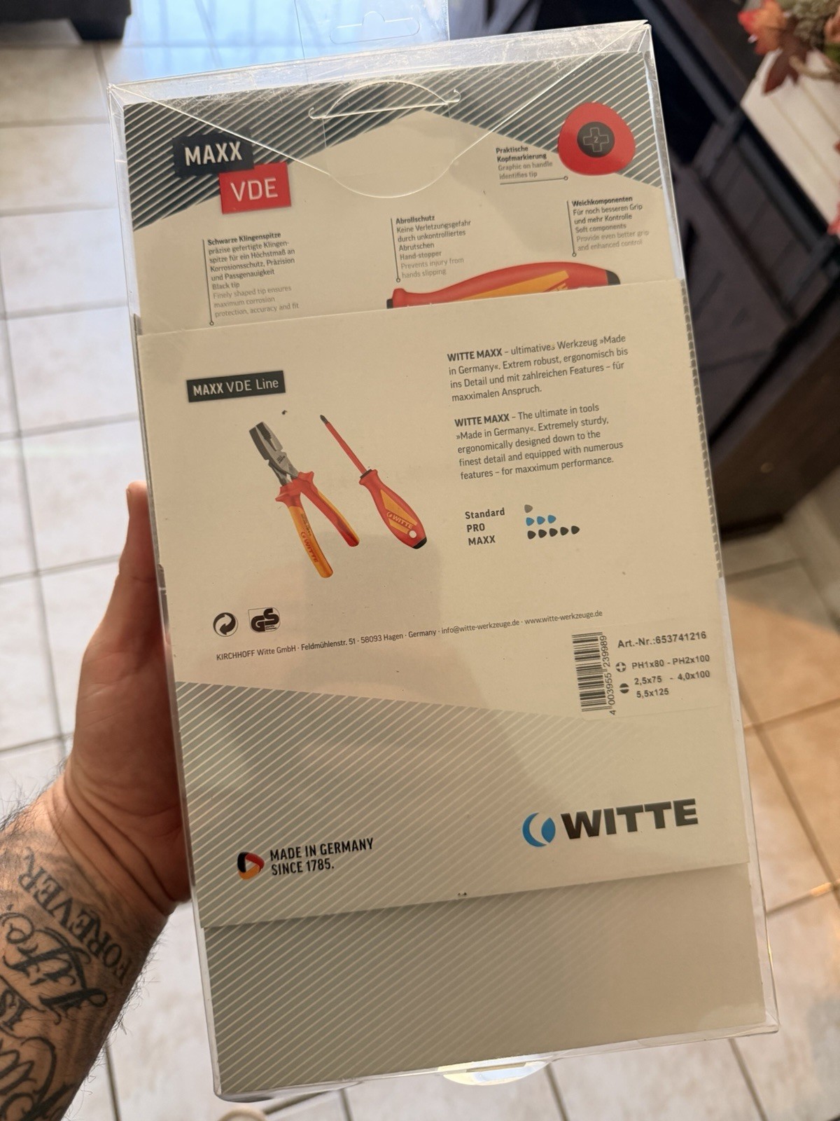 Witte Maxx VDE Insulated Screwdrivers 5 Pc Set