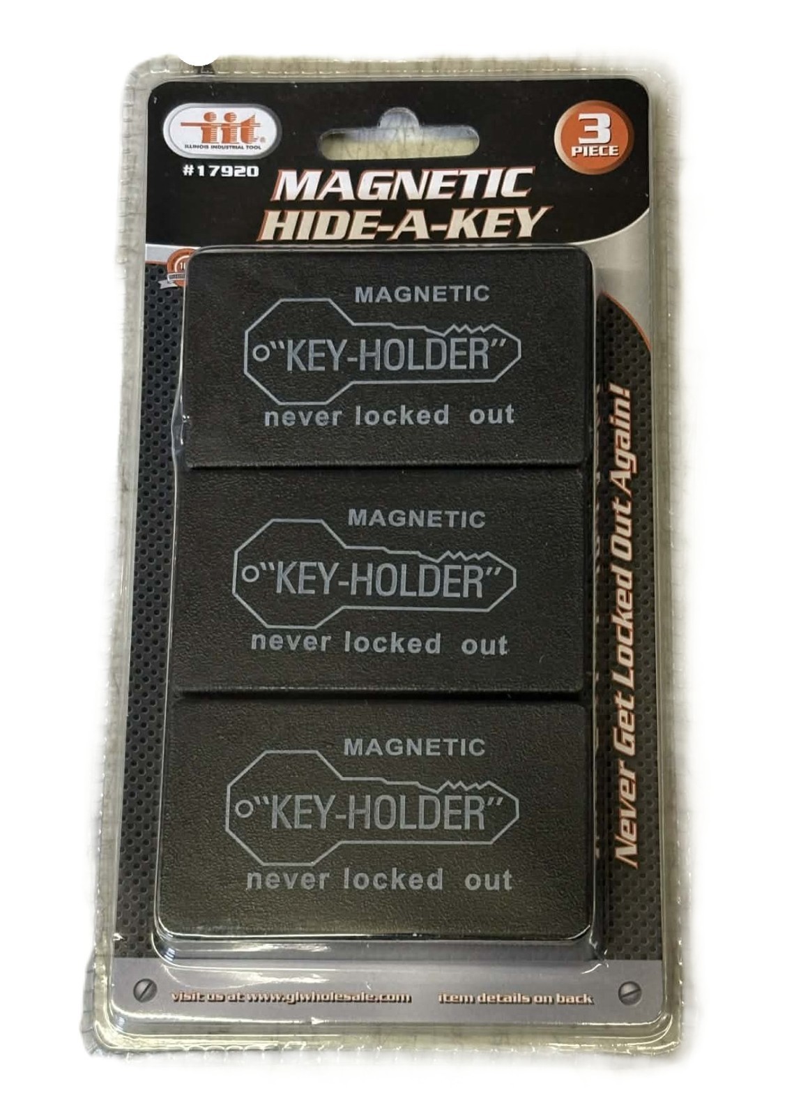 IIT 3pc Magnetic Hide A Key Set Key Holder 17920