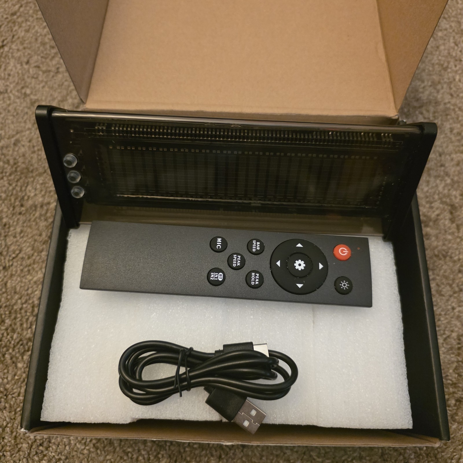 VFD253 3.5mm AUX Switcher Box VFD Audio Spectrum Analyzer Bluetooth Receiver