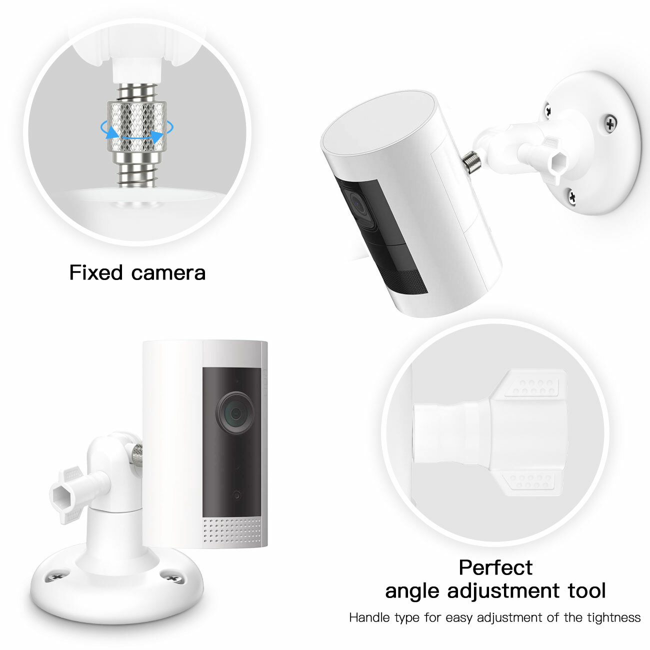 HOLACA Wall Mount for Ring Stick Up Cam Battery/ Elite HD Security Camera 3pack