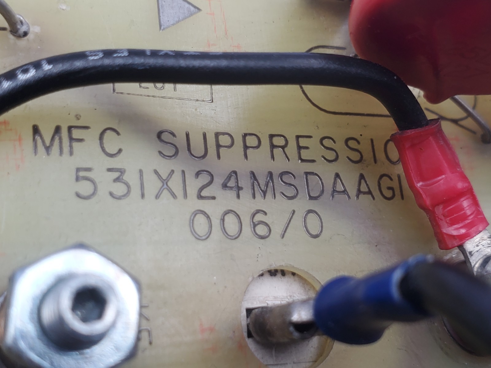 General Electric 53IXI24MSDAAGI MC Suppression Board