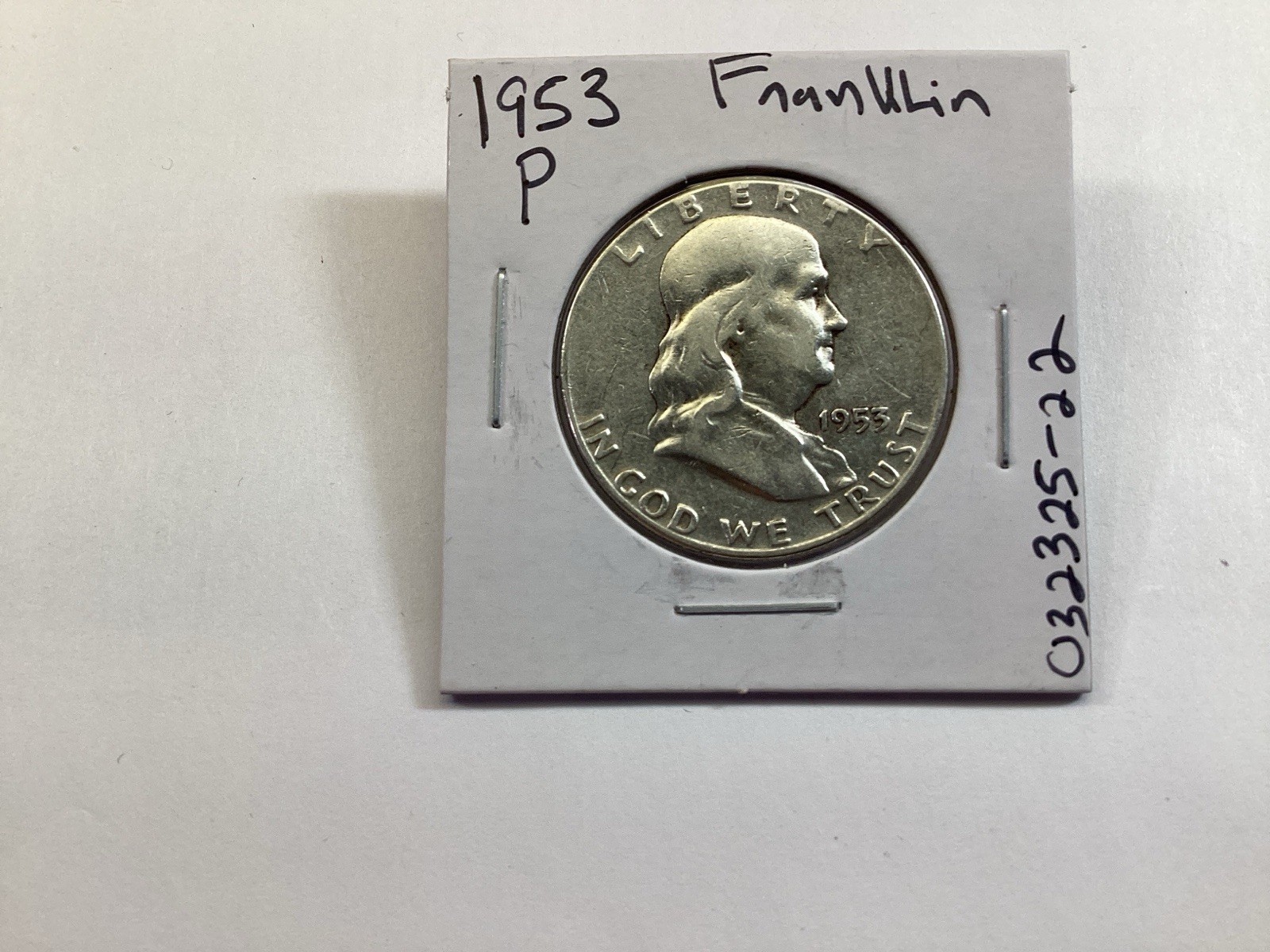 1953 Franklin Half Dollar Coin Philadelphia Minted US 90% Silver Coin 03232522ti